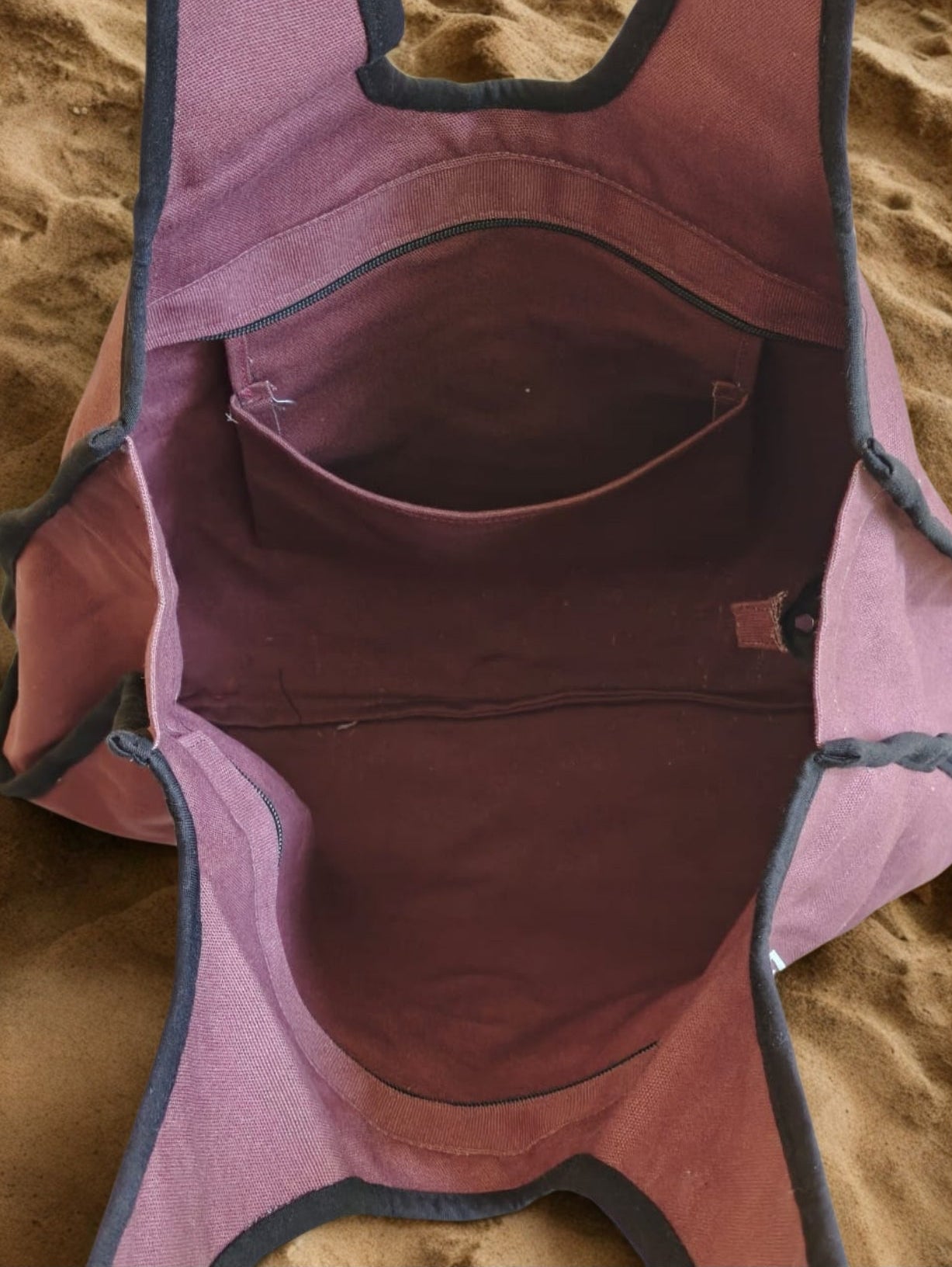 Bohemian Spirit Canvas Bag Bordeaux – Aum Mandala