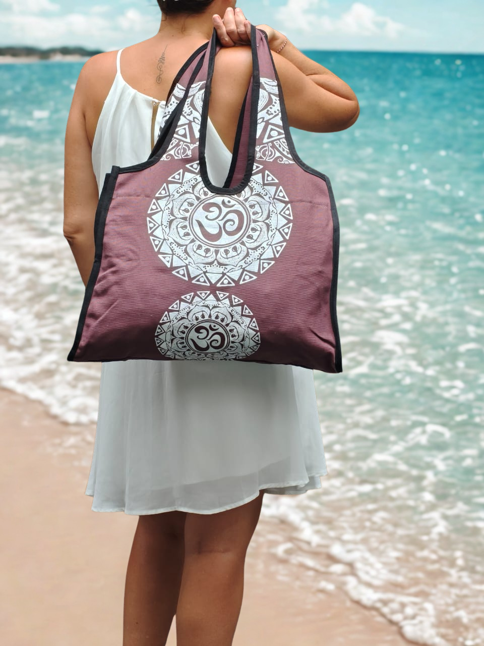 Bohemian Spirit Canvas Bag Bordeaux – Aum Mandala