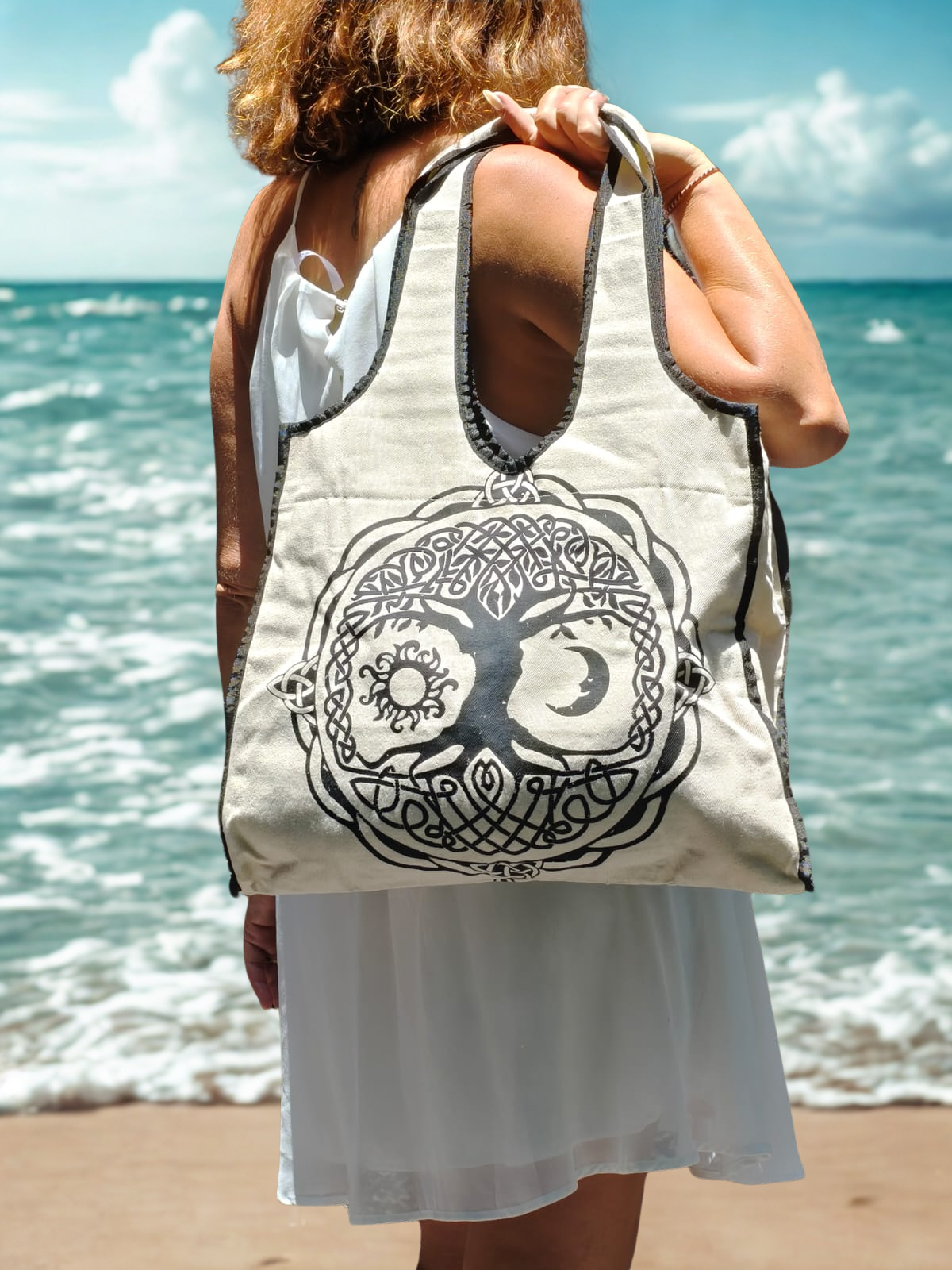 Canvas Bag Bohemian Spirit cream – Tree of Life
