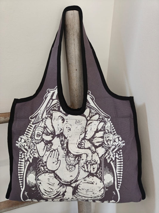 Sac Canvas Bohème Spirit Marron clair– Ganesh