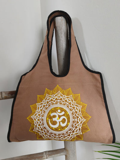 Boho Spirit Canvas Bag – Beige Aum (Wholesale)