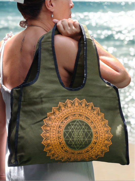 Sac canvas bohème Spirit sri yantra